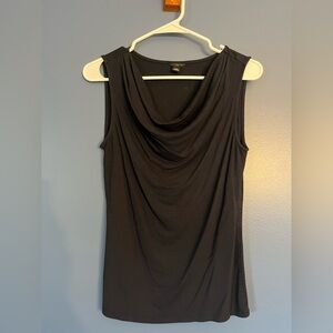 Ann Taylor, Petite Small, navy blue tank with scooping neckline